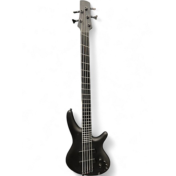 Used Ibanez SRMS625EX Flat Black Electric Bass Guitar