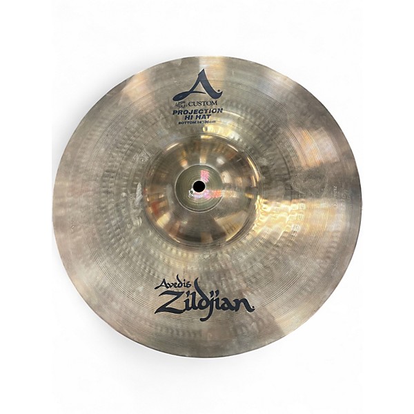 Used Zildjian 14in A CUSTOM PROJECTION HI HAT PAIR Cymbal