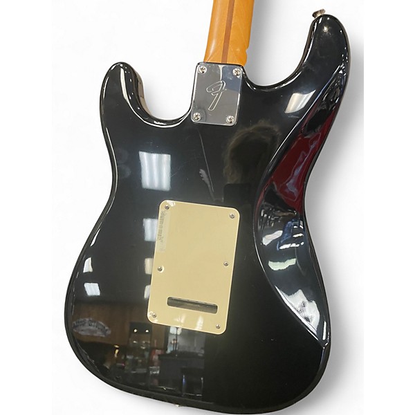 Used 1995 Fender Squier Series Stratocaster Black Solid Body Electric Guitar