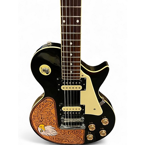 Used Jcx Stargazer les paul Black Solid Body Electric Guitar