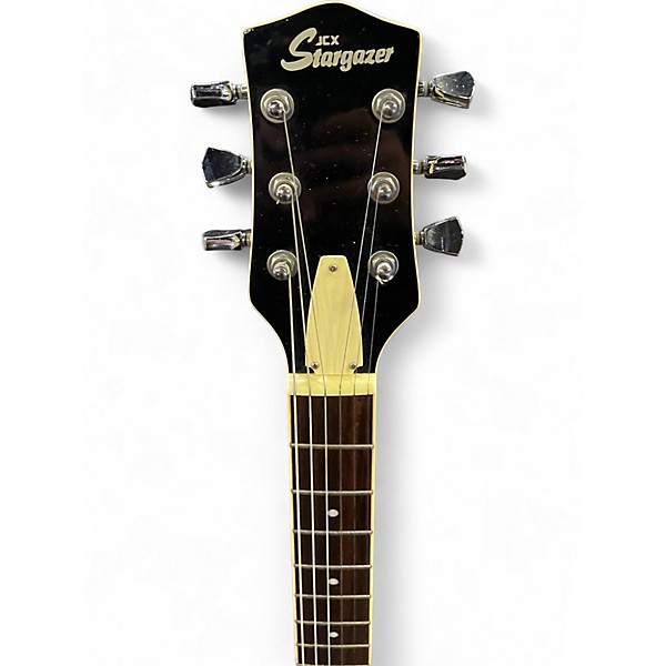 Used Jcx Stargazer les paul Black Solid Body Electric Guitar