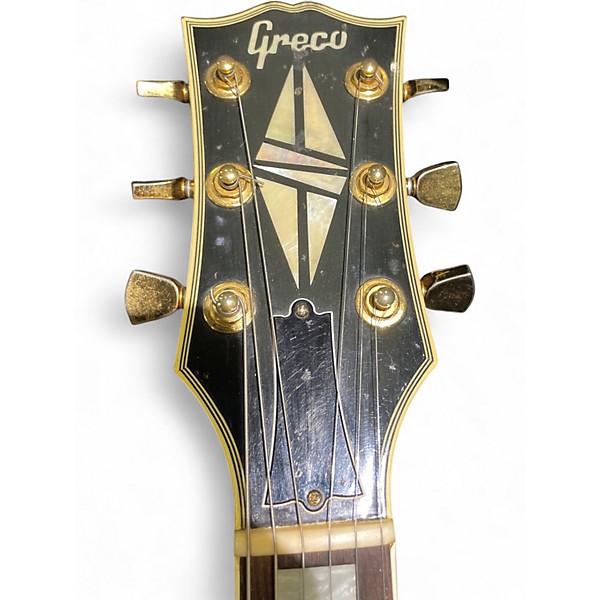 Vintage 1980s Greco ECG-550 BLACK Solid Body Electric Guitar