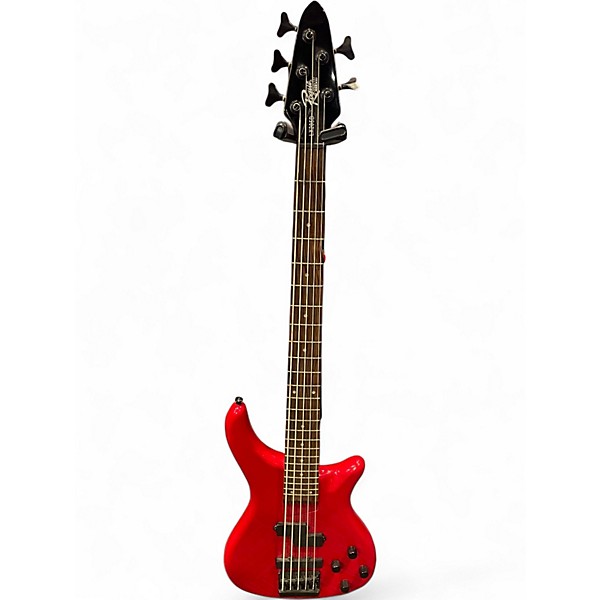 Used Rogue LX205B Candy Apple Red Electric Bass Guitar