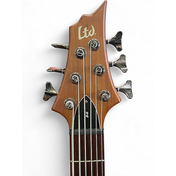 Used ESP LTD D6 6 String Mahogany Electric Bass Guitar