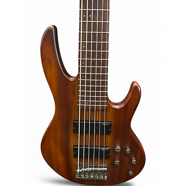 Used ESP LTD D6 6 String Mahogany Electric Bass Guitar