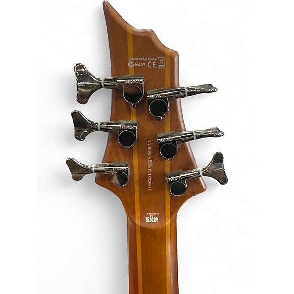 Used ESP LTD D6 6 String Mahogany Electric Bass Guitar