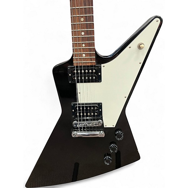 Used Gibson Explorer Black and White Solid Body Electric Guitar