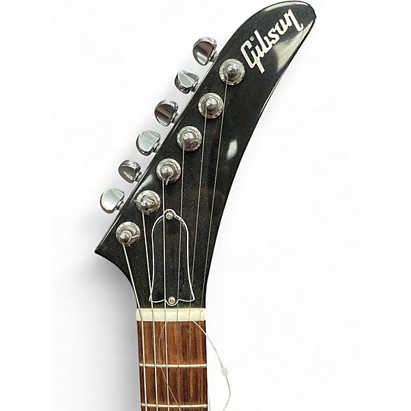 Used Gibson Explorer Black and White Solid Body Electric Guitar