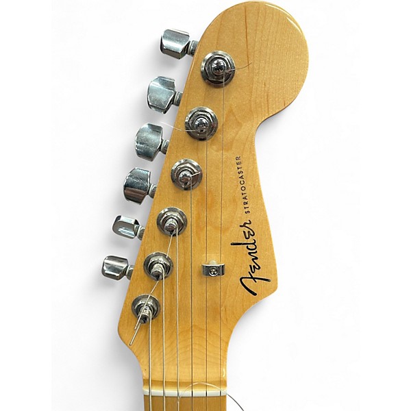 Used 2016 Fender AM ELITE STRAT MN 3TSB 2 Color Sunburst Solid Body Electric Guitar