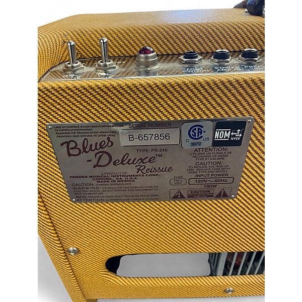 Used Fender Blues Deluxe Reissue 40W 1x12 Tweed Tube Guitar Combo Amp