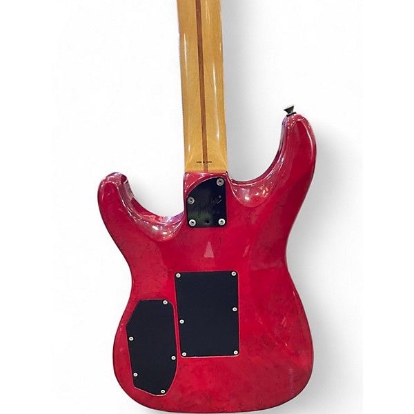 Vintage 1990 Fender HM Heavy Metal Stratocaster Red Solid Body Electric Guitar