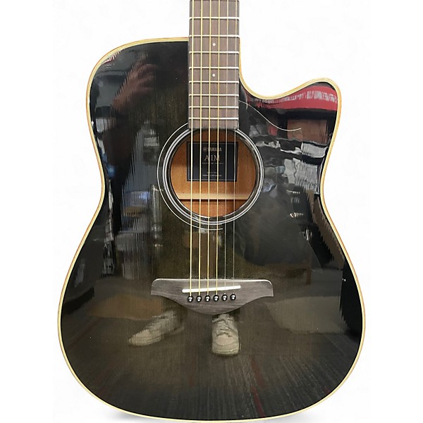 Used Yamaha A1M Trans Black Acoustic Electric Guitar