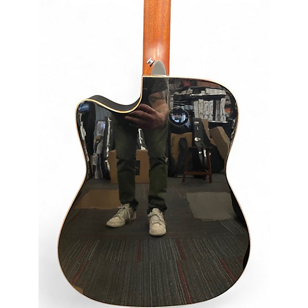 Used Yamaha A1M Trans Black Acoustic Electric Guitar