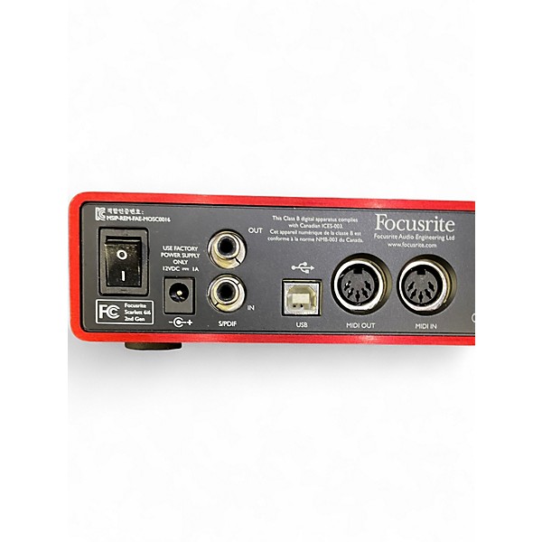 Used Focusrite Scarlett 6i6 Gen 2 Audio Interface