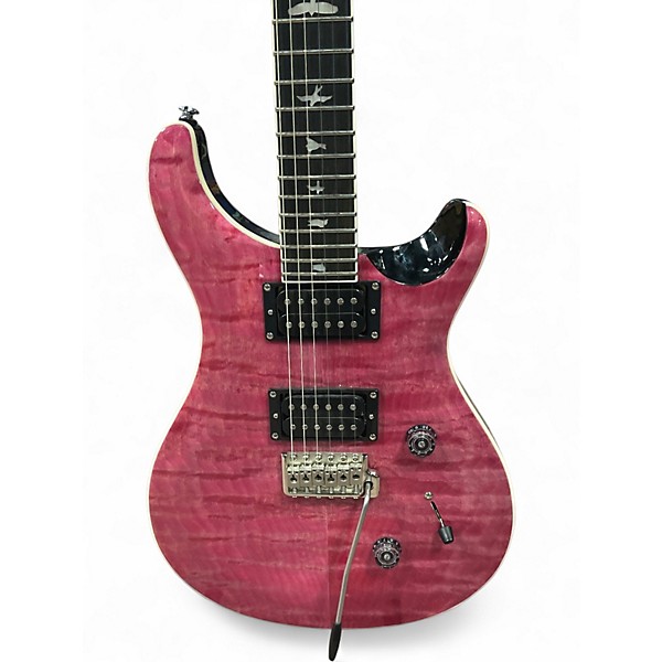 Used PRS SE CUSTOM 24 QUILTED CARVED TOP VIOLET Solid Body Electric Guitar