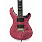 Used PRS SE CUSTOM 24 QUILTED CARVED TOP VIOLET Solid Body Electric Guitar