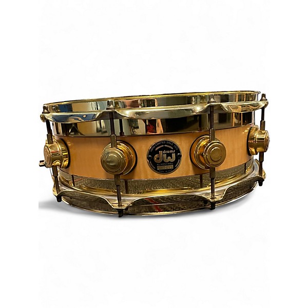 Used DW 14in Collector's Edge Maple/Brass Natural Drum