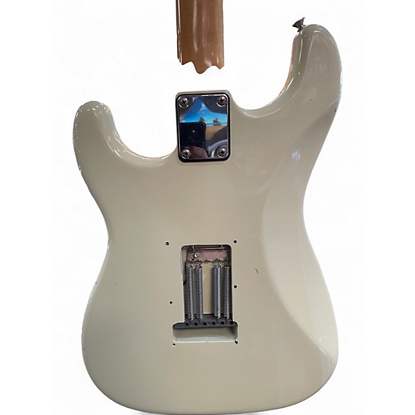 Vintage 1980s Fender 1980s Stratocaster White Solid Body Electric Guitar
