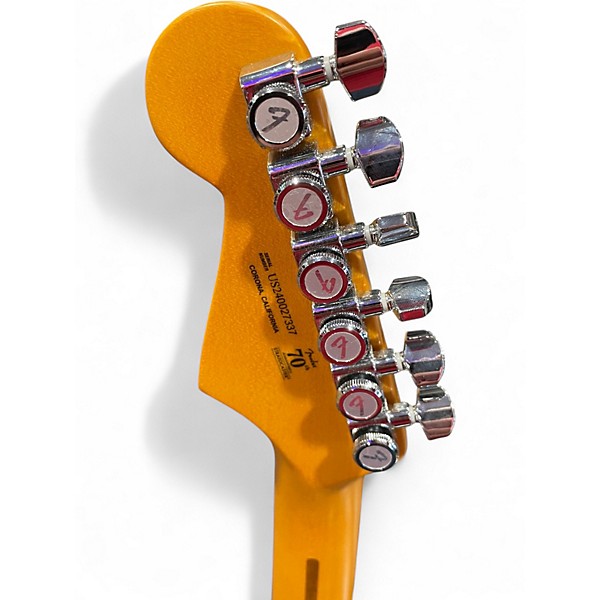 Used Fender 70th anniversary American Ultra Stratocaster Texas Tea Solid Body Electric Guitar