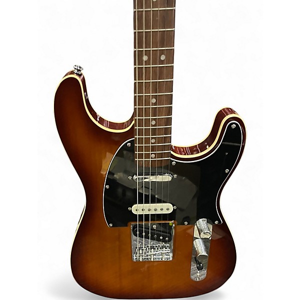 Used Squier paranormal custom nashville stratocaster chocolate 2 tone burst Solid Body Electric Guitar