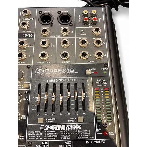Used Mackie PROFX16 Unpowered Mixer