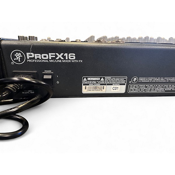Used Mackie PROFX16 Unpowered Mixer