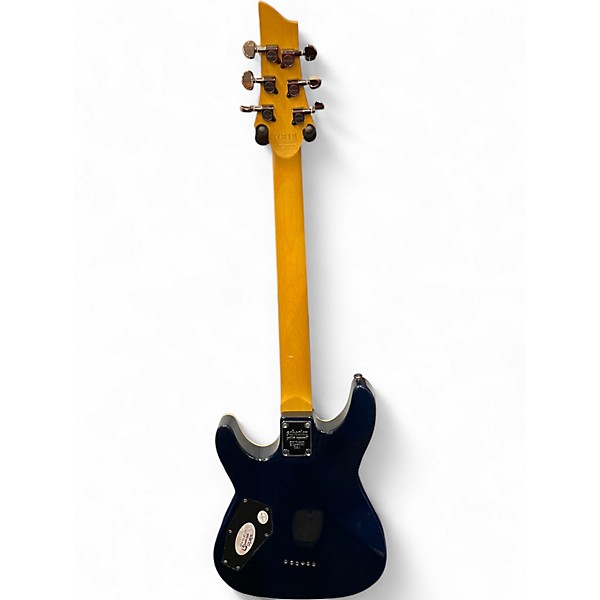 Used Schecter Guitar Research Omen Extreme 6 Blue Solid Body Electric Guitar
