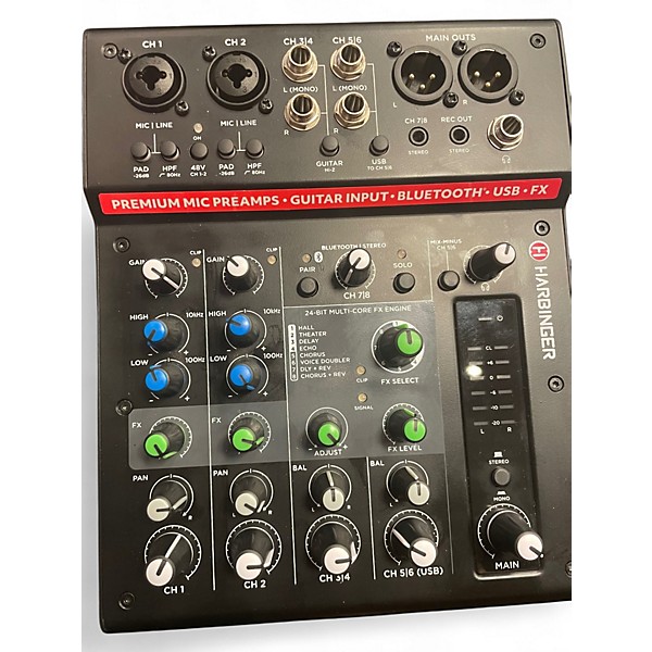 Used Harbinger lx8 Unpowered Mixer