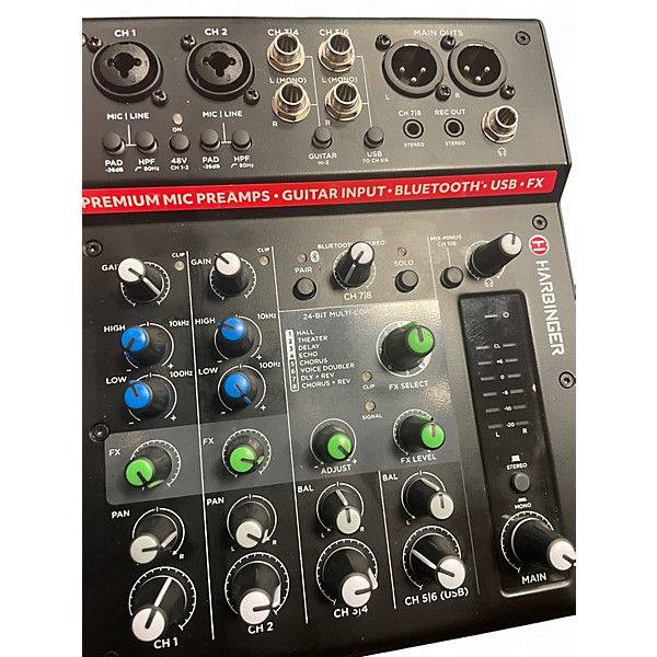 Used Harbinger lx8 Unpowered Mixer