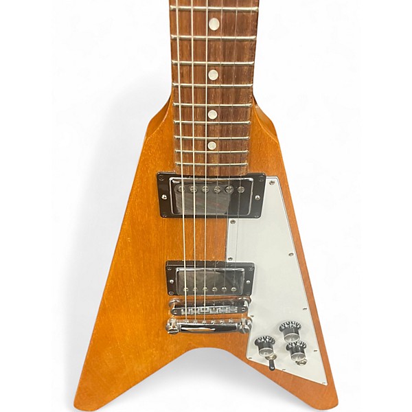 Used 2022 Gibson Flying V 70s Antique Natural Solid Body Electric Guitar