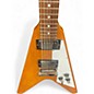 Used 2022 Gibson Flying V 70s Antique Natural Solid Body Electric Guitar