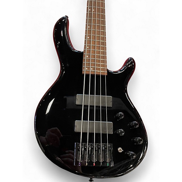 Used Cort C5 Deluxe Black Electric Bass Guitar