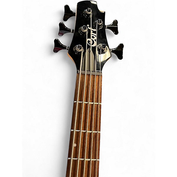 Used Cort C5 Deluxe Black Electric Bass Guitar