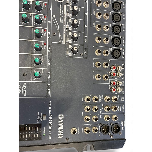 Used Yamaha MG166CXUSB Unpowered Mixer