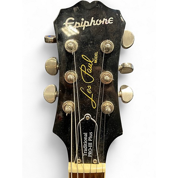 Used Epiphone Les Paul Traditional PRO III PLUS Seafoam Green Solid Body Electric Guitar