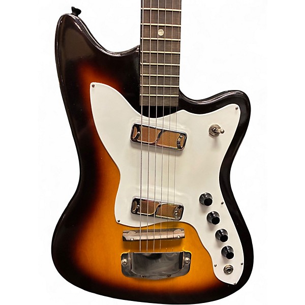 Vintage 1965 Harmony BOBCAT 2 COLOR SUNBURST Solid Body Electric Guitar