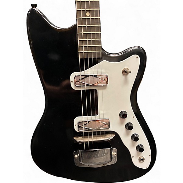 Vintage 1965 Silvertone 1476 BLACK Solid Body Electric Guitar