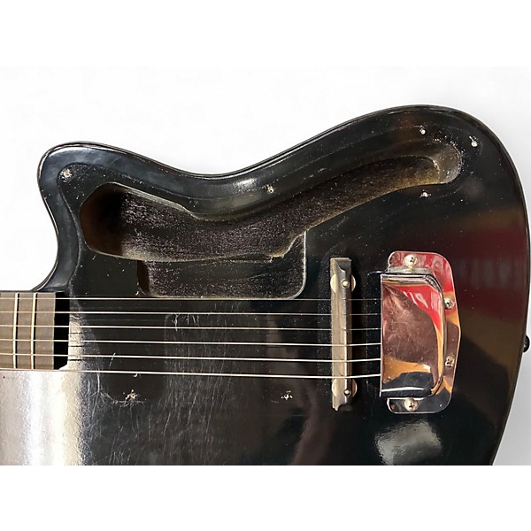 Vintage 1965 Silvertone 1476 BLACK Solid Body Electric Guitar