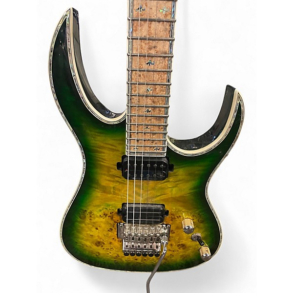 Used B.C. Rich Rich Shredzilla Prophecy Archtop With Floyd Rose  REPTILE EYE Solid Body Electric Guitar