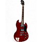 Used Firefly FFLG Classic SG Style Lightning Bolt Fretboard Cherry Solid Body Electric Guitar thumbnail