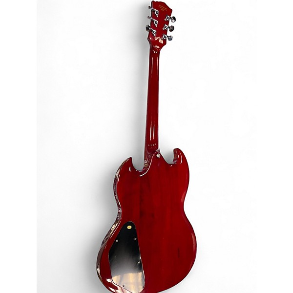 Used Firefly FFLG Classic SG Style Lightning Bolt Fretboard Cherry Solid Body Electric Guitar