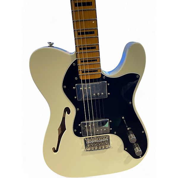 Used Squier Classic Vibe Telecaster Thinline Alpine White Hollow Body Electric Guitar