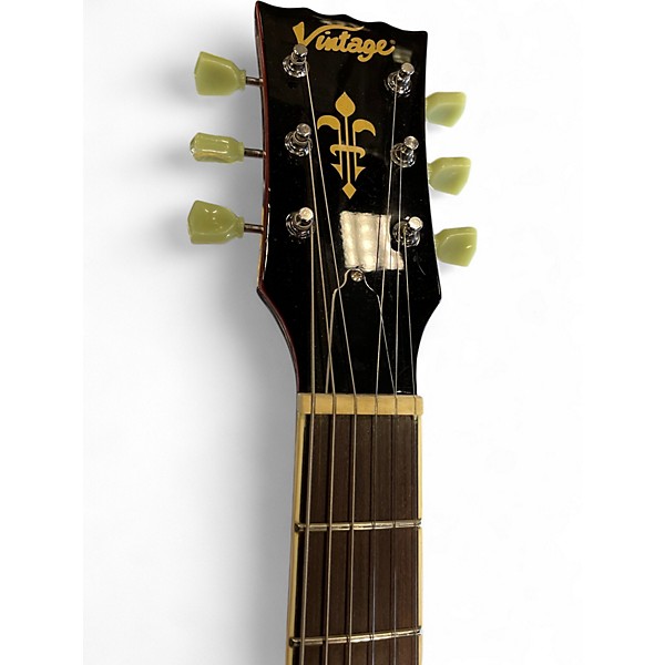 Used Vintage VSA500CR Cherry Hollow Body Electric Guitar