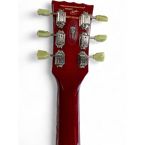 Used Vintage VSA500CR Cherry Hollow Body Electric Guitar