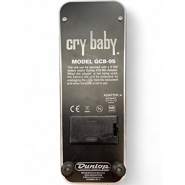 Used Dunlop GCB95 Original Crybaby Wah Effect Pedal