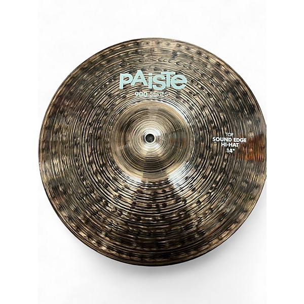 Used Paiste 14in Alpha Sound Edge Hi Hat Pair Cymbal