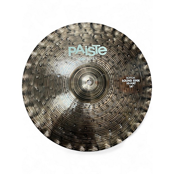 Used Paiste 14in Alpha Sound Edge Hi Hat Pair Cymbal