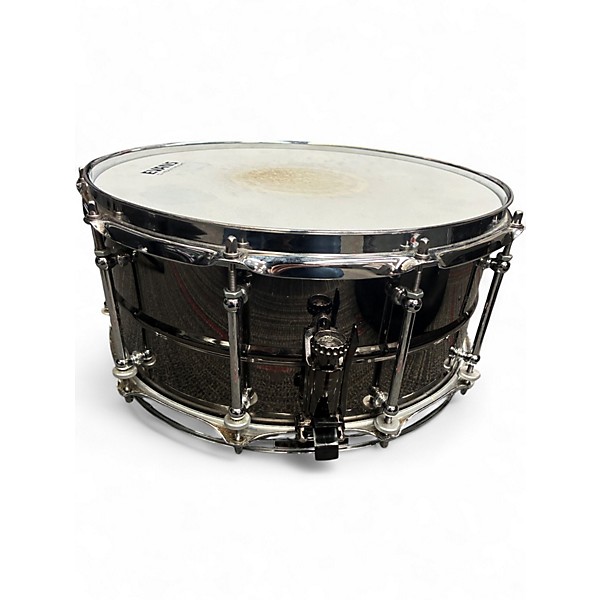Used Ludwig 14X6.5 Black Magic Snare Black Drum