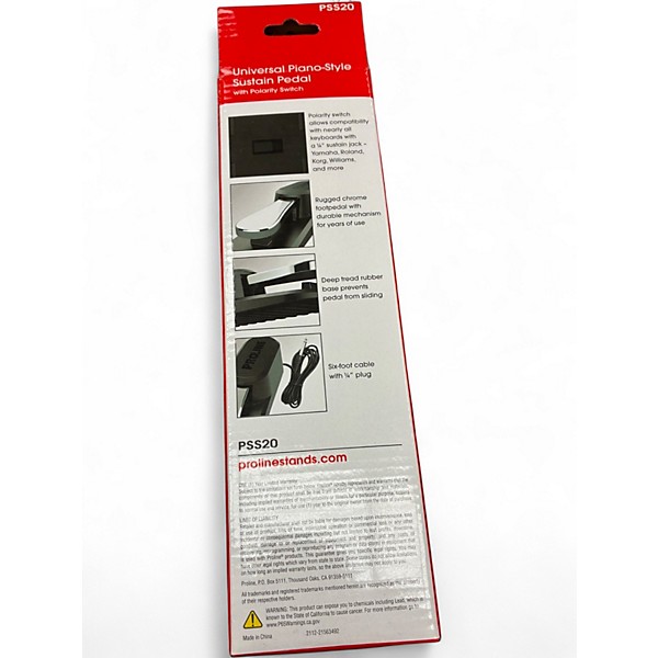 Used Proline PSS20 Sustain Pedal