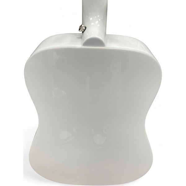 Used Epiphone Dove Pro White Acoustic Electric Guitar